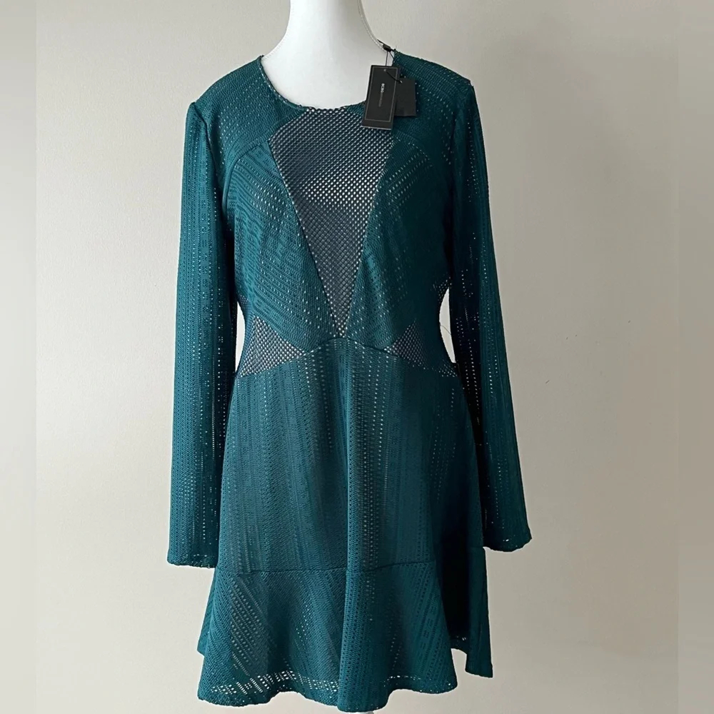 bcbgmaxazria mesh dress BCBGMaxAzria | Dresses | Nwt Bcbg Max Azria Teal Mesh Dress Nwt 2 Mini Chic